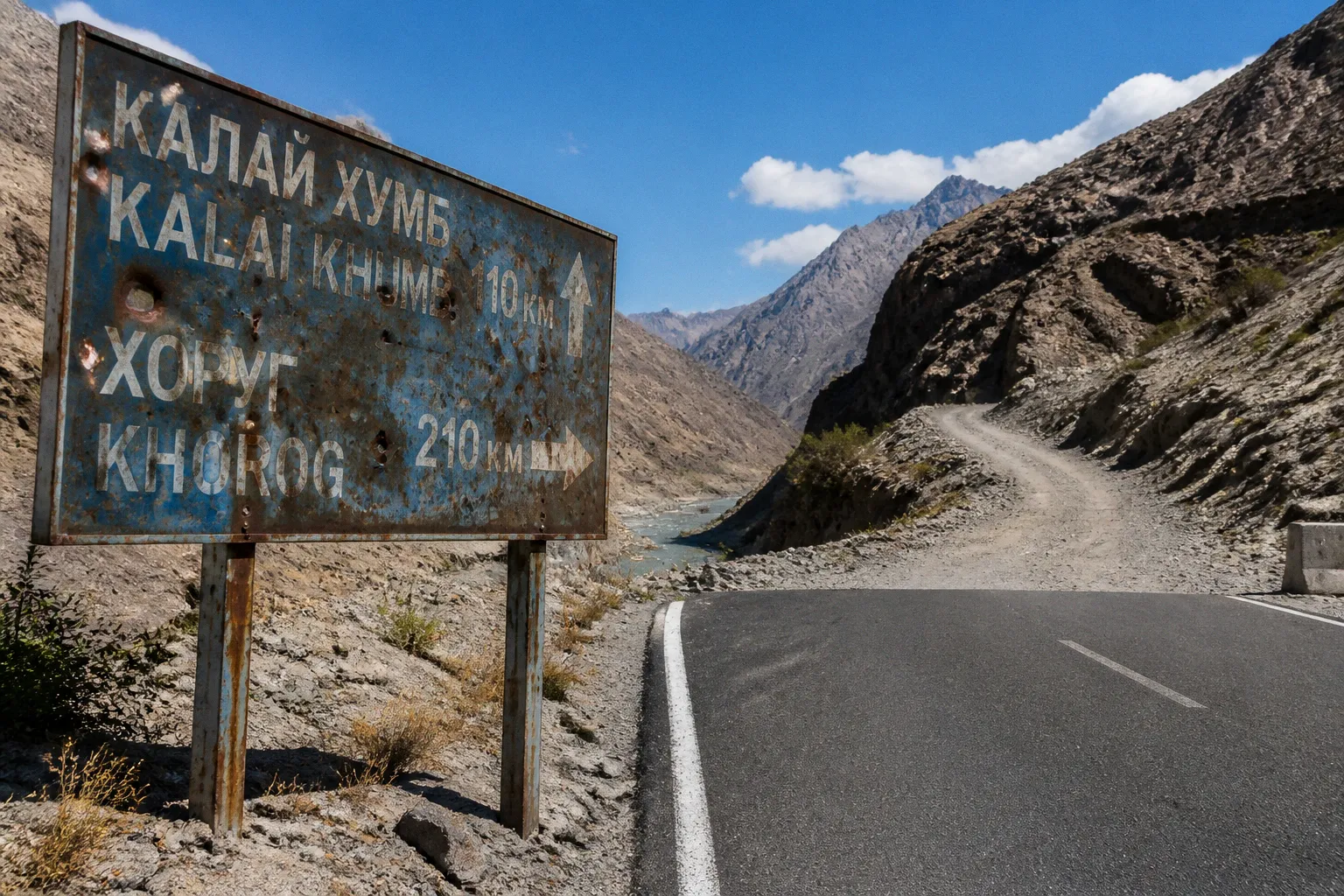 Pamir-Highway: Grenzregion vor und nach dem Asphalt