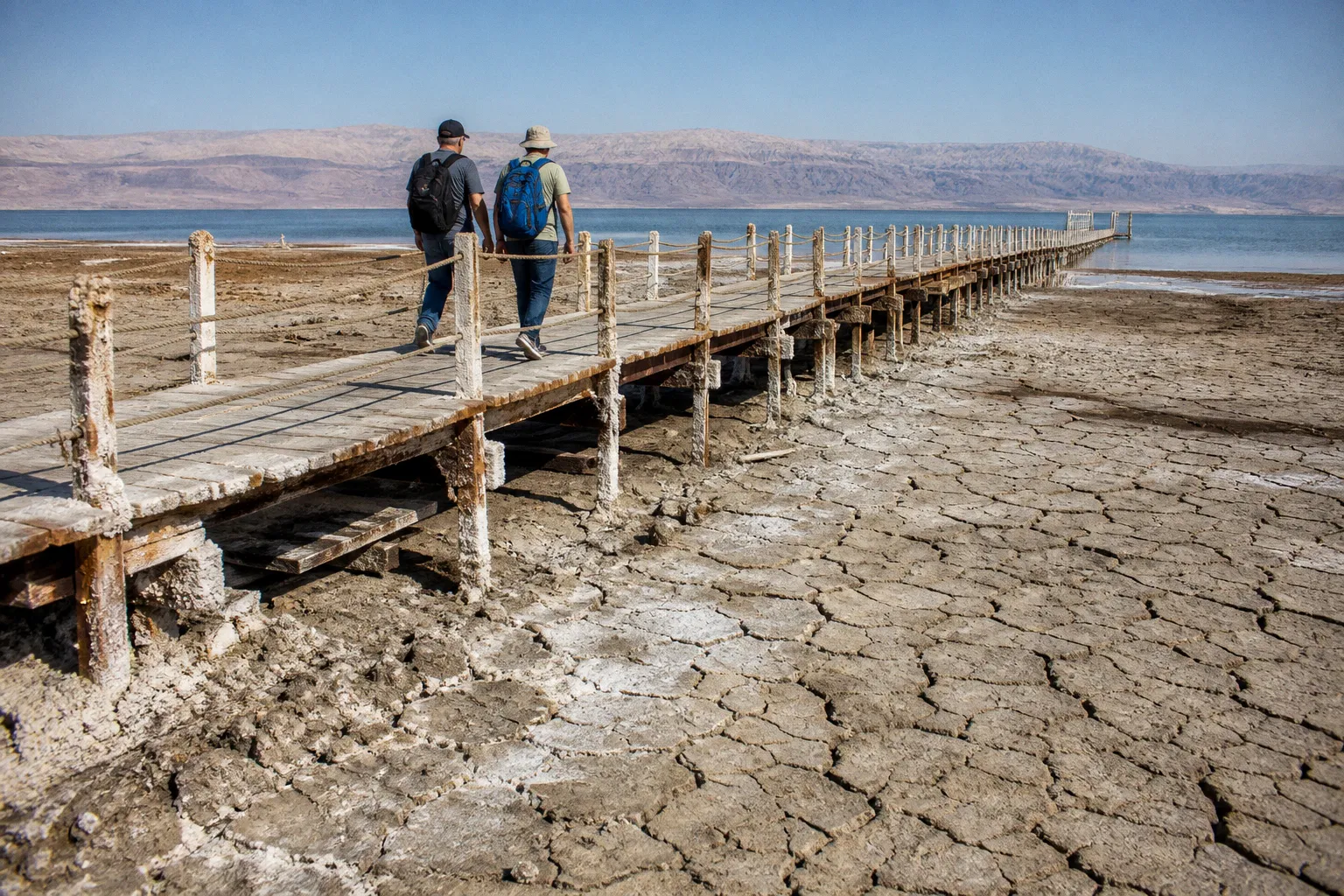 Totes Meer: Warum der Wasserspiegel die Küste verändert